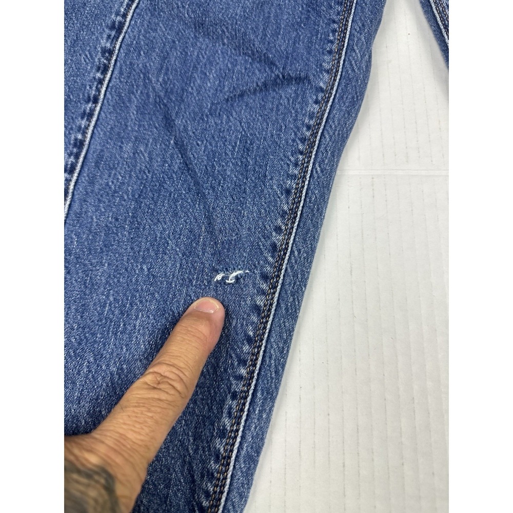 American Eagle Relaxed Mom Jeans Womens Sz 10 Long Tapered Distressed See Pics - Picture 4 of 10